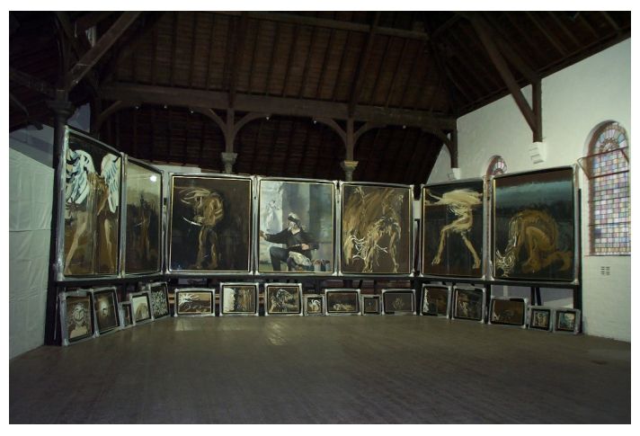 The Blind Tobit pictures unveiled at The Mission Hall, 2000.