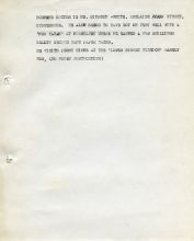 NORMAN SHIRLEY. 257 x 205 mm typed sheet