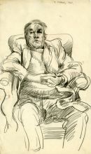 item 125 J. TUBRIDY. 1967 335 x 190 mm. pencil on paper item 125 J. TUBRIDY. 1967 335 x 190 mm. pencil on paper