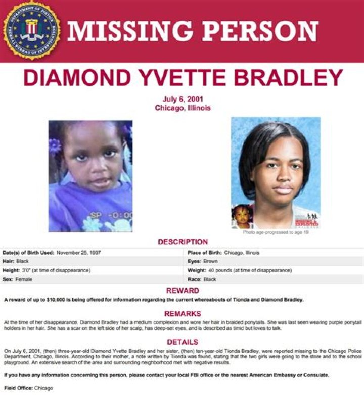 Diamond Bradley update: Video of a Texas woman claiming to be Chicago toddler who went missing 2 decades ago goes viral